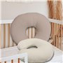 Lot de 2 housses de coussin d'allaitement en mousseline de coton, housse amovible pour coussin d'allaitement, coussin d'allaitem