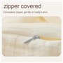 Lot de 2 housses de coussin d'allaitement en mousseline de coton, housse amovible pour coussin d'allaitement, coussin d'allaitem