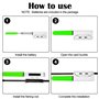 Ruikdly Lumière Canne à Pêche 6 Bâton Lumineux LED pour la Pêche Bâtons Lumineux de Pêche avec Boucle pour Canne à pêche en mer,