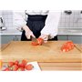 Extra Large XXXL Planche à découper en bambou 61 X 40.6 x 3.2cm, grand bloc de boucher en bois pour la dinde, la viande, les lég