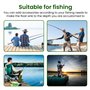 Lot de 3 flotteurs de pêche LED avec détecteur de touche - Avec détecteur de gravité et base - Accessoires de pêche pour la zone