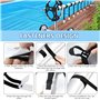 BORDEAG Lot de 12 Kit De Fixation pour Bâche Solaire De Piscine, Rouleaux De Film Solaire pour Piscine, Rouleaux De Fixation pou