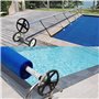 BORDEAG Lot de 12 Kit De Fixation pour Bâche Solaire De Piscine, Rouleaux De Film Solaire pour Piscine, Rouleaux De Fixation pou