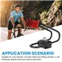 Amortisseur De Selle De Vélo, Ressort De Selle Absorbant Les Chocs, Ressort De Selle De Vélo avec Bandes Réfléchissantes, Amorti