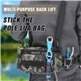 BORDEAG Sac De Pêche Avec Canne: Ensemble De 3 Pièces Sac Imperméable Multifonctionnel Pour Camping Et Randonnée, Confortable Po