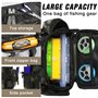 BORDEAG Sac De Pêche Avec Canne: Ensemble De 3 Pièces Sac Imperméable Multifonctionnel Pour Camping Et Randonnée, Confortable Po