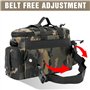 BORDEAG Sac De Pêche Avec Canne: Ensemble De 3 Pièces Sac Imperméable Multifonctionnel Pour Camping Et Randonnée, Confortable Po