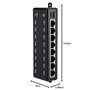 8 Ports POE Adaptateur, Injecteur POE DC12V-48V Passive POE Adaptateur POE Power Over Ethernet POE Module d'alimentation Injecto