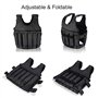 Gilet Pondéré, Vestes lestées, Gilet de Poids Gilet d'exercice de Poids de Formation de Force de Tissu d'Oxford de 50KG pour Le 
