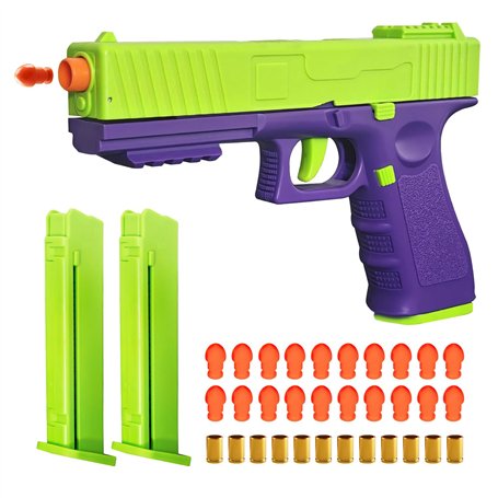 Pistolet Jouet Automatique pour Enfants – Mécanique avec Éjection de Douilles