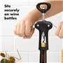 OXO Good Grips – Tire-bouchon à vis avec décapsuleur ou ouvre-bouteille - acier inoxydable