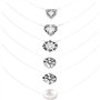 Collier de perles Transparent en Z