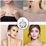 Floatdream 6 Pièces Collier Invisible en Fil de Nylon, Collier Collier Transparent Invisible, Collier de perles Transparent en Z