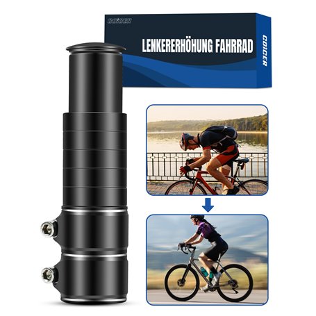 COICER Rehausseur de Guidon de vélo 12 cm