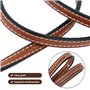 Bandoulière en Cuir pour Mini Sacs, Remplacement en Cuir Véritable sans Perforation pour Le Mini Bag, Petit Sac a Main Femme，Mar