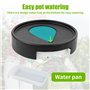 xyuayamz Porte Plante a roulettes, Support Plante Roulette Rond ø 20cm, Capacité de Charge 50kg, Support Pot de Fleur avec Boîte