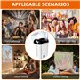 Machine A Pop Corn, Mini Machine À Pop-Corn, Machine À Popcorn Électrique, 1200W Air Chaud Sans Gras Huile Popcorn Maker, Foncti