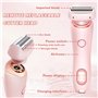 Epilateur Electrique Femme, Rasoir Électrique Femme, Rasoir Femme Electrique, 2 En 1 Rasoir Électrique Femme Utilisation Humide 