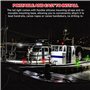 6pcs Feux De Navigation Pour Bateau, Feux Navigation Bateau, Lampes De Navigation À Led 4 Types De Mode Clignotant Lumières Poup