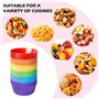 24 Pièces Bol En Plastique Reutilisable, Bol Petit Déjeuner, Bol Plastique Reutilisable, Bols À Céréales, Bols De Céréales En Pl