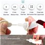 Sipiris Biberon de Lait pour Chiot Chaton,2 Set Biberon pour Animaux de Compagnie de Soins Infirmiers avec 5Tétines de Rechange 