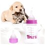Sipiris Biberon de Lait pour Chiot Chaton,2 Set Biberon pour Animaux de Compagnie de Soins Infirmiers avec 5Tétines de Rechange 
