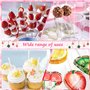 DOUSELLA 120 Pièces Bâtonnets de Sucettes en Acrylique Bâtonnets de Sucettes Transparentes Baton Acrylique Cake Topper Bâton Pop