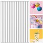 DOUSELLA 120 Pièces Bâtonnets de Sucettes en Acrylique Bâtonnets de Sucettes Transparentes Baton Acrylique Cake Topper Bâton Pop