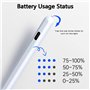 Stylet pour iPad, Compatible avec Stylet Tactile pour Apple iPad 2018-2023,avec Fonction Anti-Faux Toucher et Détection D'inclin
