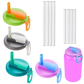 Couvercle de canette de Soda avec Paille (4 Pièces)