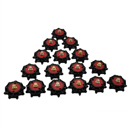 16pcs Crampons pour Chaussures de Golf Facile Remplacement Pointes pour Chaussures de Golf de Remplacement en Metal Spike de Cha