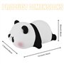 GOMETY Veilleuse LED pour enfant - Panda - Contrôle tactile - En silicone - Intensité variable - Avec 3 modes d'éclairage et min