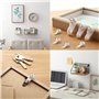 Olakin Crochet Mural[30 Pièces], Crochets Muraux pour Cadre Photo, Kit de Suspension de Tableaux, Clous Mural pour Suspendre, po