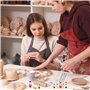 Outils de Modelage Céramique Sculpture, Poterie Pâte Polymère Fraises en Argile Ronds, Rouleau à Pâtisserie en Acrylique, pour F