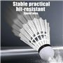 14 Pièces Volants de Badminton et Grip pour Raquette, Balles de Badminton en Intérieur et en Extérieur, Surgrip Antidérapant pou