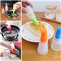 Bouteilled'huile Badigeonnage,Cuisine badigeonner en, badigeonner en Silicone de l'huile Pinceau à pâtisserie Brosse pour Barbec