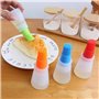 Bouteilled'huile Badigeonnage,Cuisine badigeonner en, badigeonner en Silicone de l'huile Pinceau à pâtisserie Brosse pour Barbec