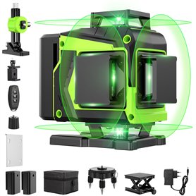 Niveau Laser Chantier Autonivelant 360° x 4