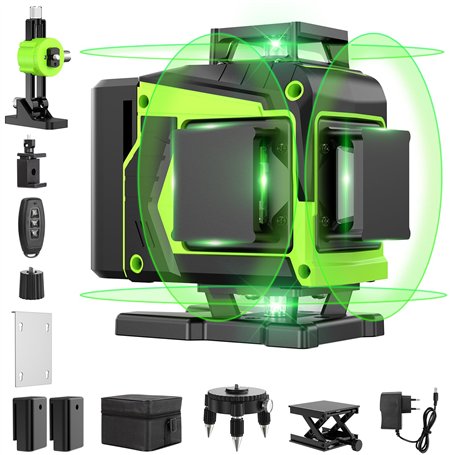 Niveau Laser Chantier Autonivelant 360° x 4