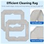 Odashen Lot de 8 chiffons de nettoyage pour robot aspirateur de fenêtre ECOVACS Winbot Mini, W-CC02-0012, lavables et réutilisab