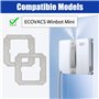 Lot de 6 chiffons lavables pour robot nettoyeur de vitres ECOVACS Winbot Mini, W-CC02-0012