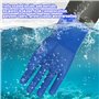 TOATELU 1 paire de gants longs en caoutchouc : gants de bassin imperméables, gants de travail, gants de sablage pour homme et fe