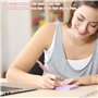 WIYETY Lot de 33 surligneurs pastel : 12 marqueurs esthétiques 5 stylos gel à encre noire avec 10 mines de rechange incluses et 