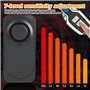 GOEDCH Alarme de batterie pour vélo : alarme antivol pour vélo avec télécommande, accessoires de vélo sans fil, super puissante 