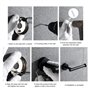 Atliberswo Ensemble Porte-Serviettes, Ensemble Salle de Bain Accessoire, 5 pièces, à Fixer au Mur, Comprenant 1 Porte-Serviettes