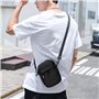 Hatriel Sac Bandoulière Homme, Sac à Épaule Hommes Petite, Sac Bandoulière Homme & Femme, Saccoche Noire homme, Petit Imperméabl