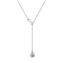 Philip Jones Collier Infini Plaqué Argent Créé avec des Cristaux Zircondia®