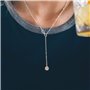 Philip Jones Collier Infini Plaqué Argent Créé avec des Cristaux Zircondia®