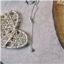 Philip Jones Collier Infini Plaqué Argent Créé avec des Cristaux Zircondia®