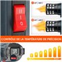 Pfloge® Decapeur Thermiques 2500W avec Affichage Numérique LCD, 50℃-600℃ Pistolet Thermique Température et Flux D'Air Réglables,